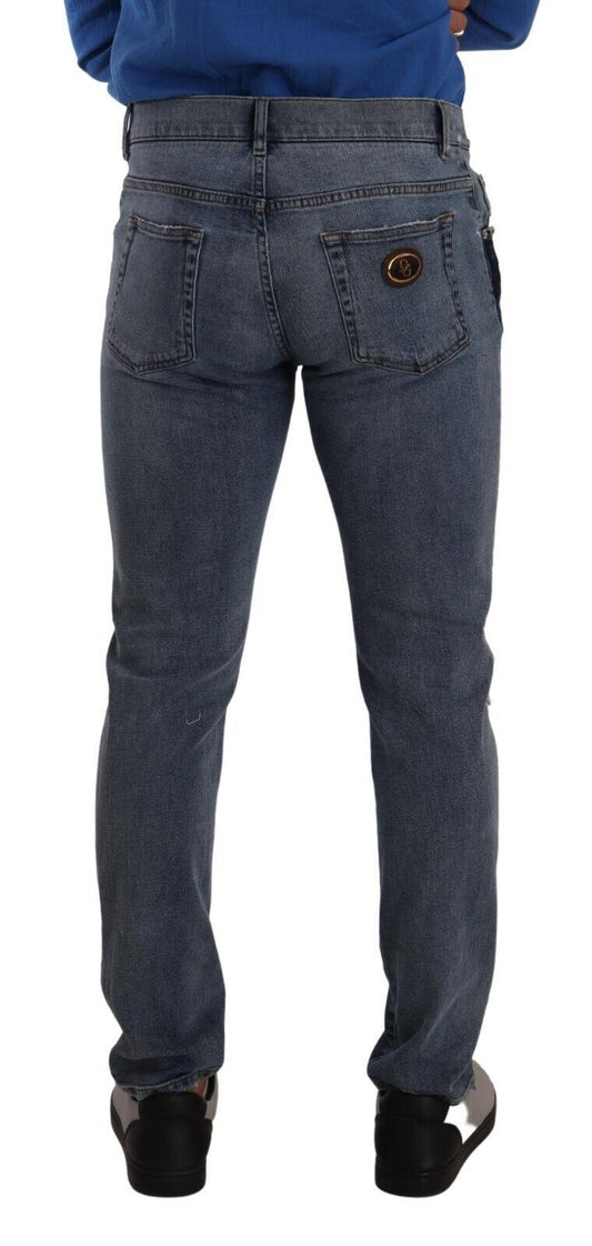 Pair of blue jeans on a mannequin