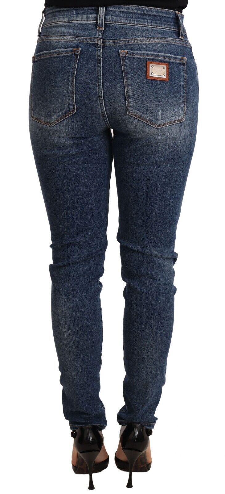 Blue denim jeans on a mannequin