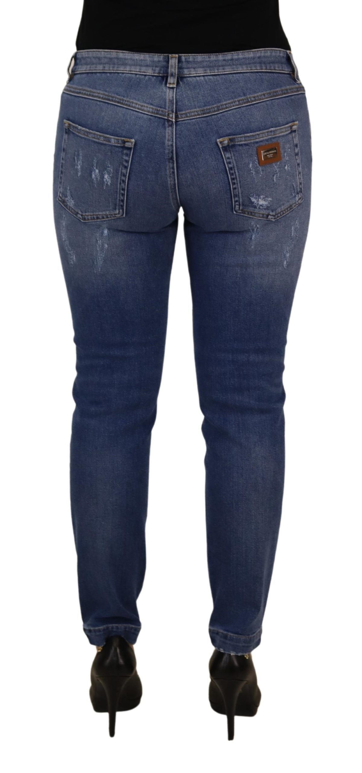Pair of blue jeans on a mannequin