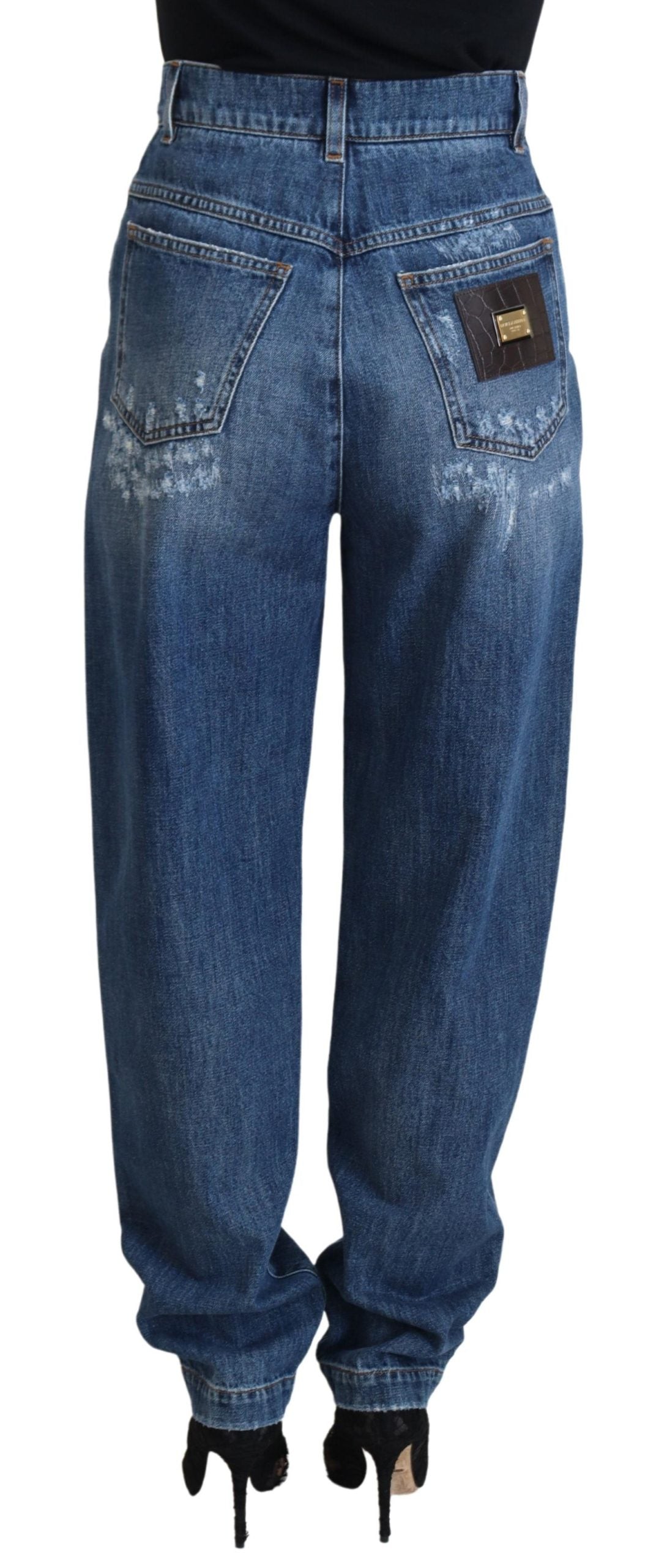 Pair of blue jeans on a mannequin