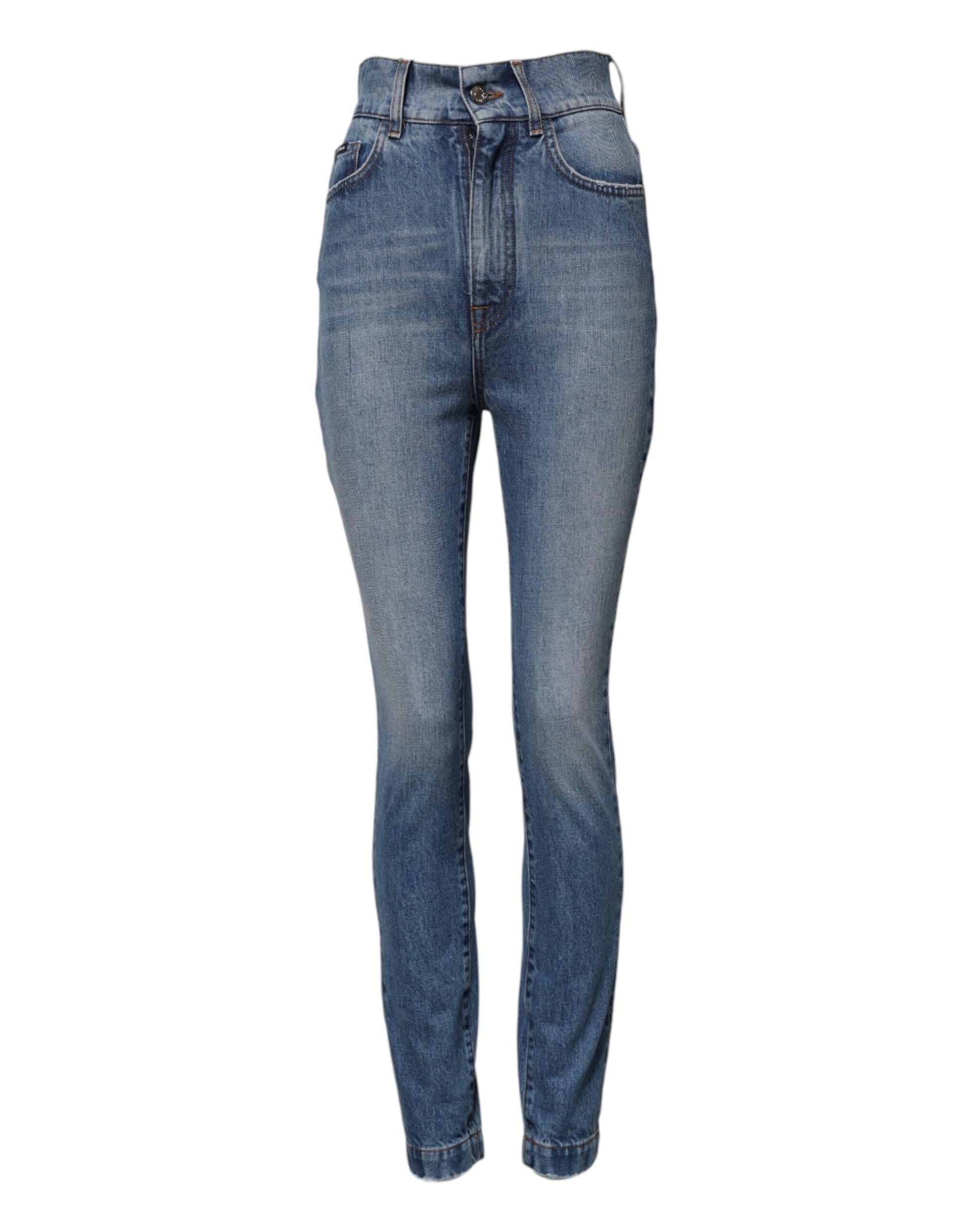 Blue denim jeans on a mannequin