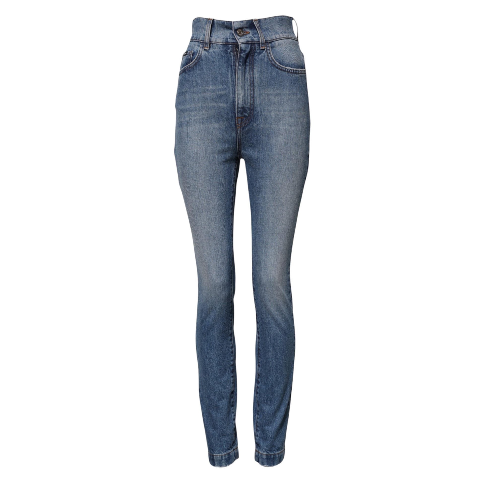 Pair of blue jeans on a mannequin