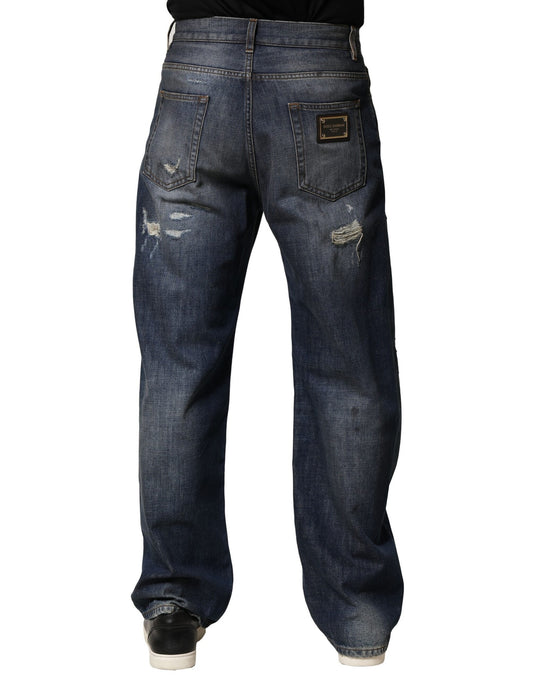 Pair of blue jeans on a mannequin