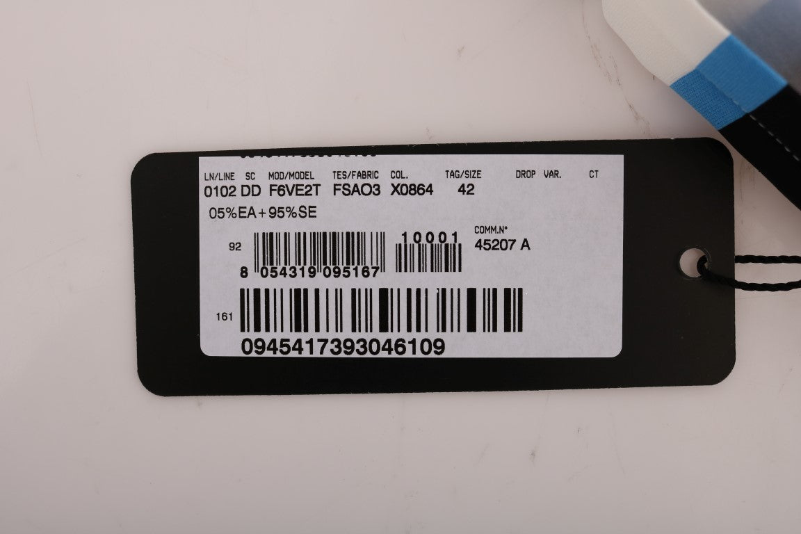 Black tag with white barcode and serial number