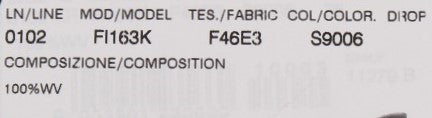 A label on a product that includes various pieces of information such as model number, serial number, and oth