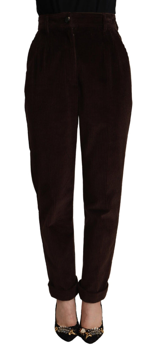 Pair of brown velvet flared pants