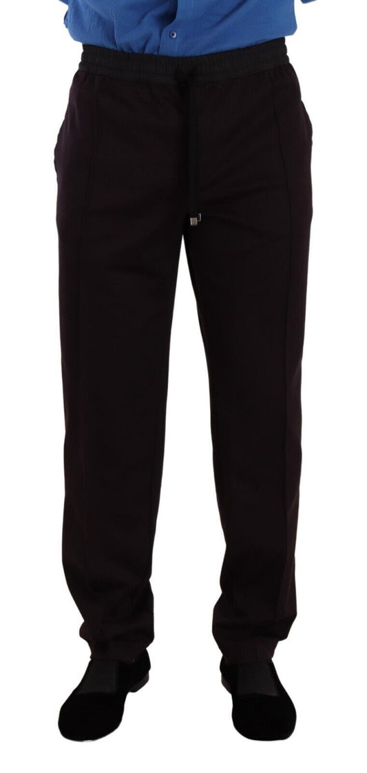 Pair of black dress pants with a blue shirt