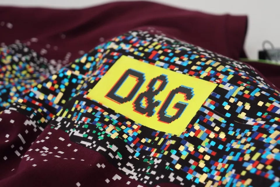 Colorful fabric with yellow letters on it