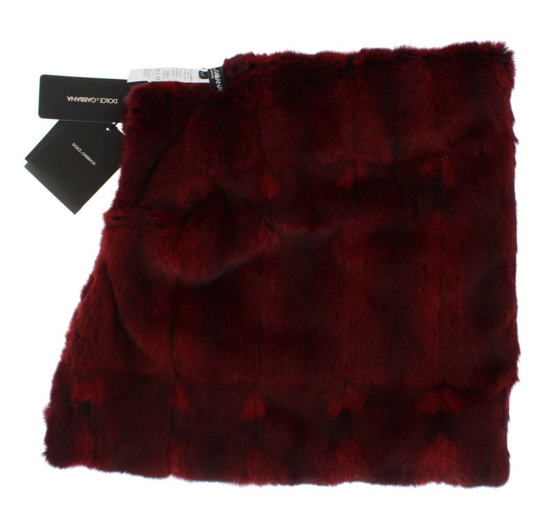 Fur throw blanket on white background