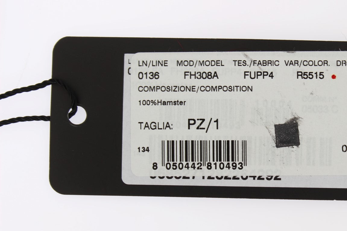 Tag on a black label