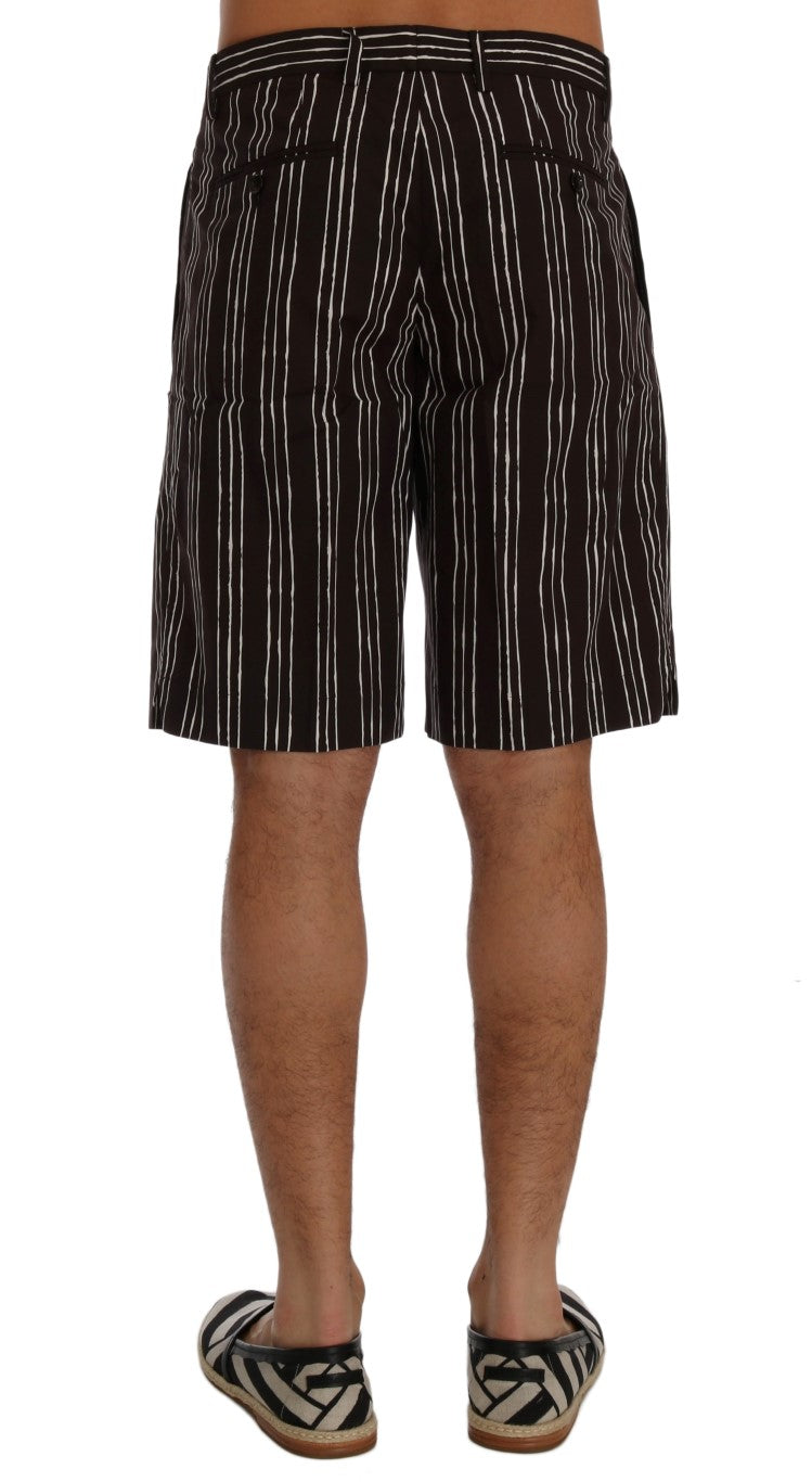 Men's shorts with vertical stripes