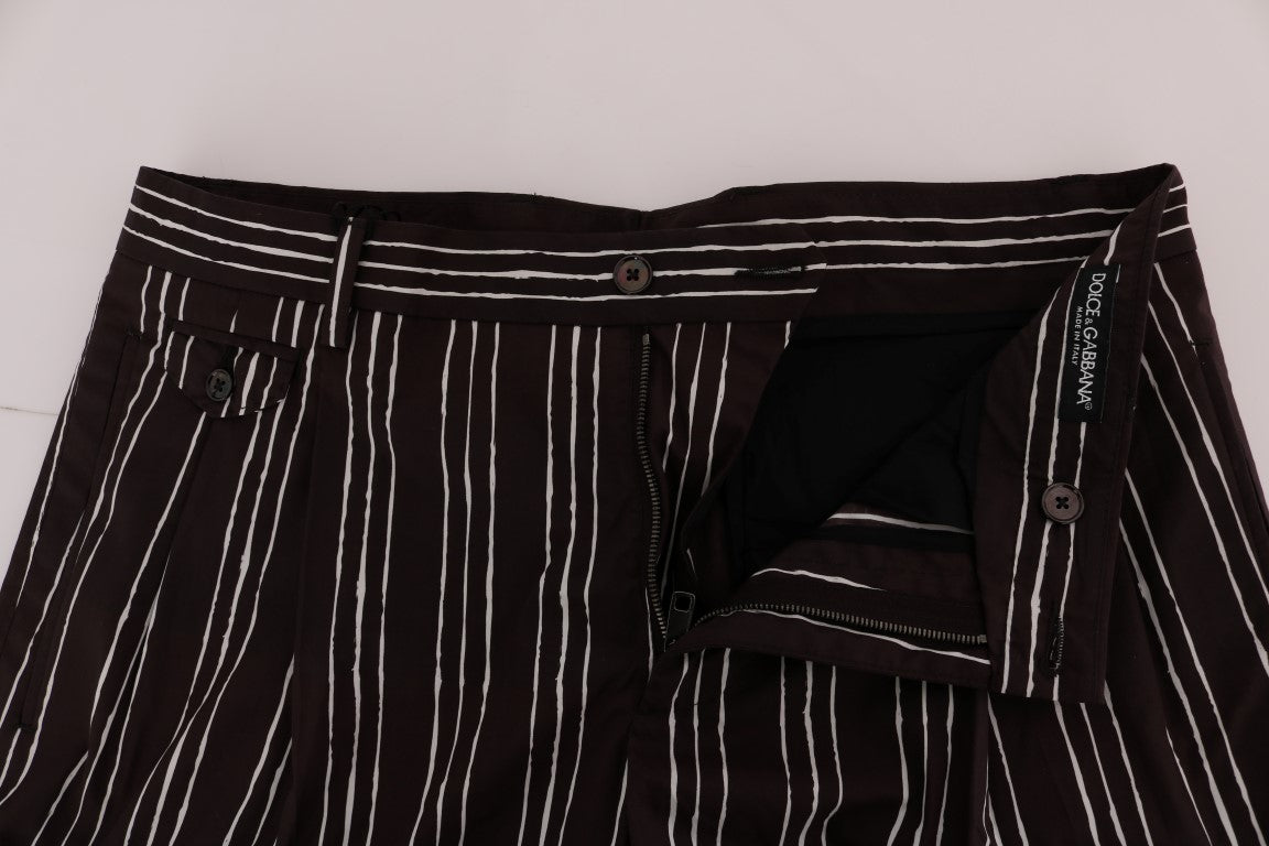 Black pants with white stripes on sides