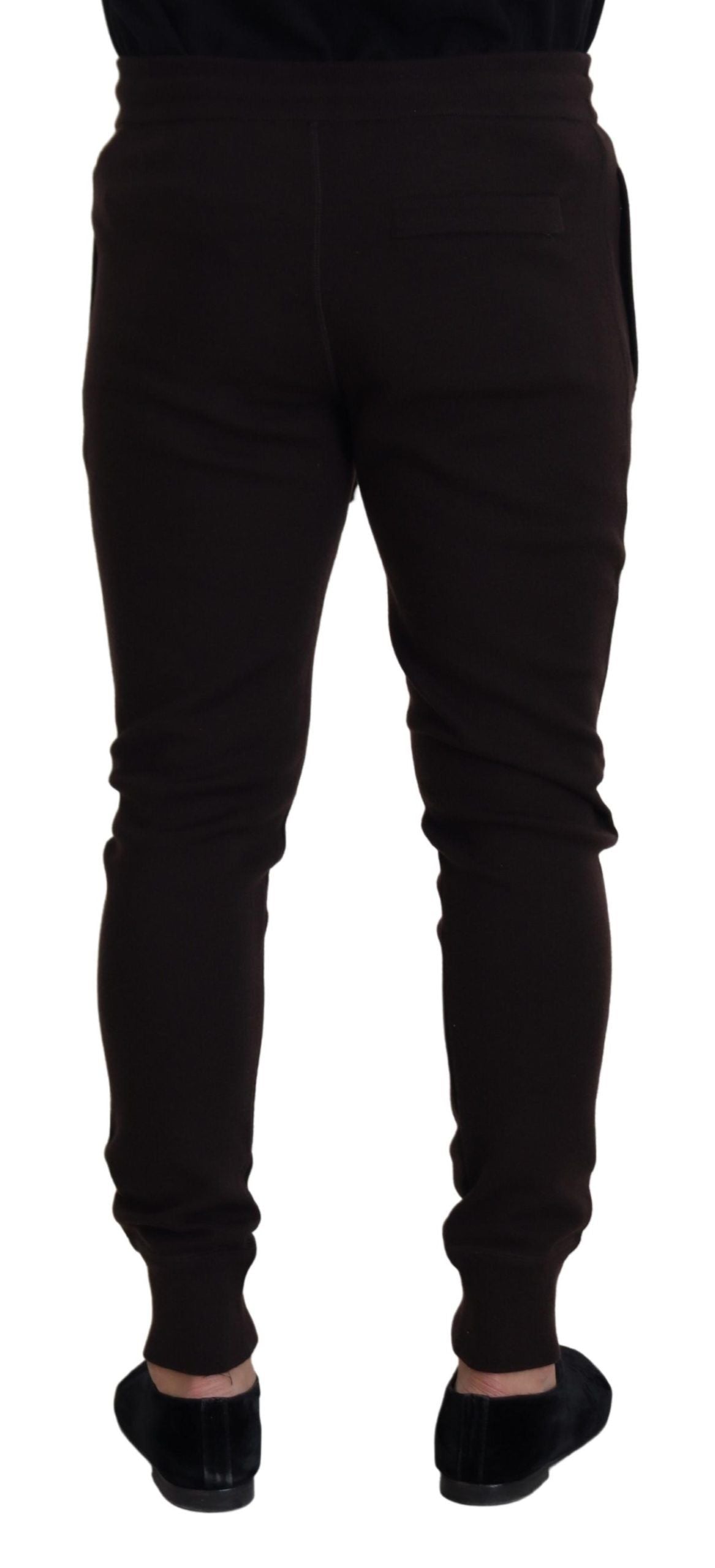 Pair of brown leggings on a mannequin