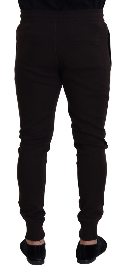 Pair of brown leggings on a mannequin