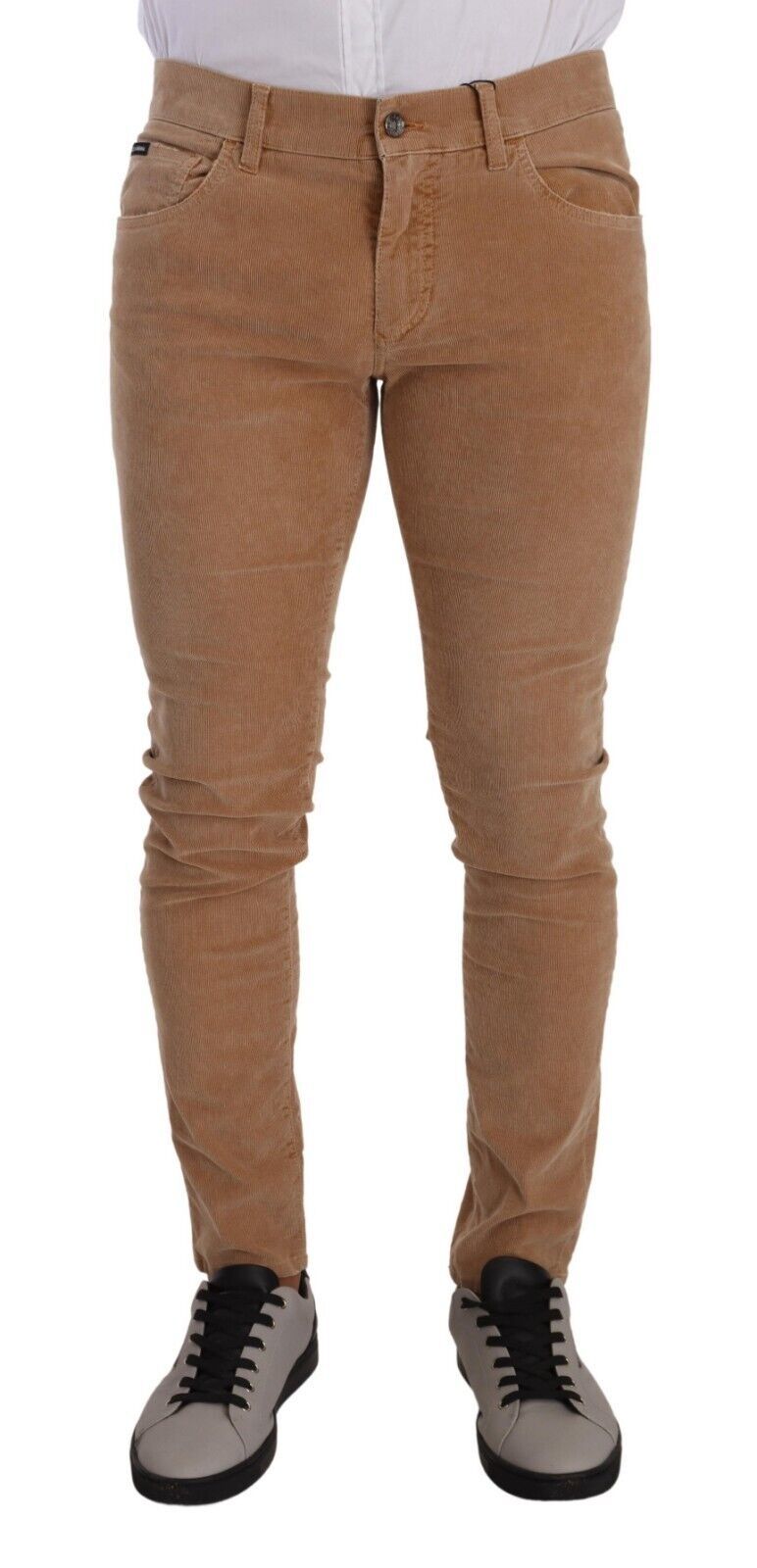 Pair of brown jeans on a mannequin