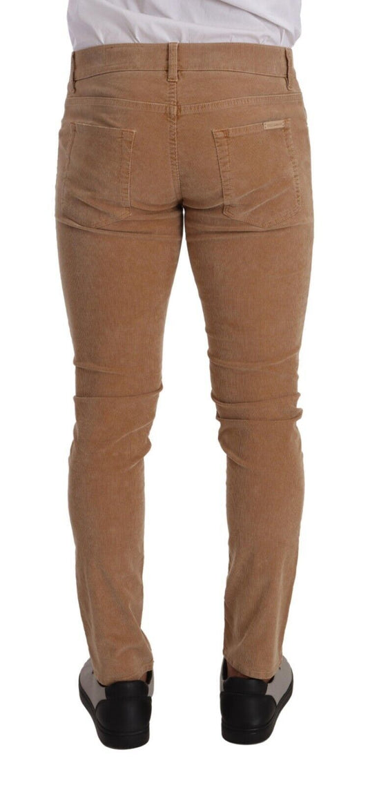 Pair of brown denim jeans