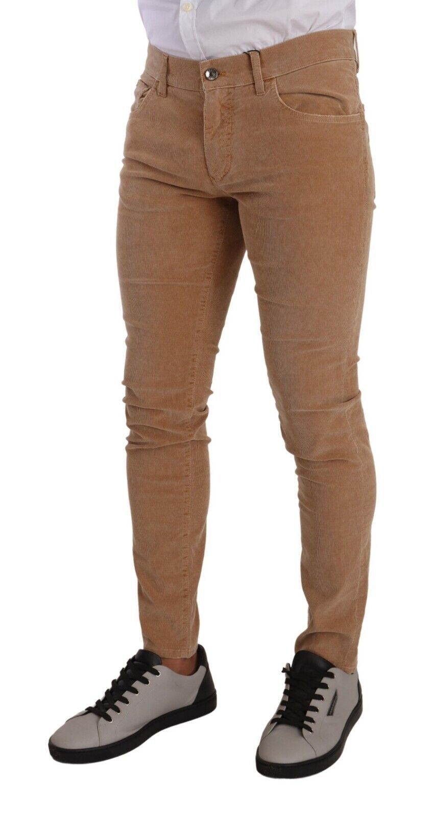 Pair of brown denim jeans