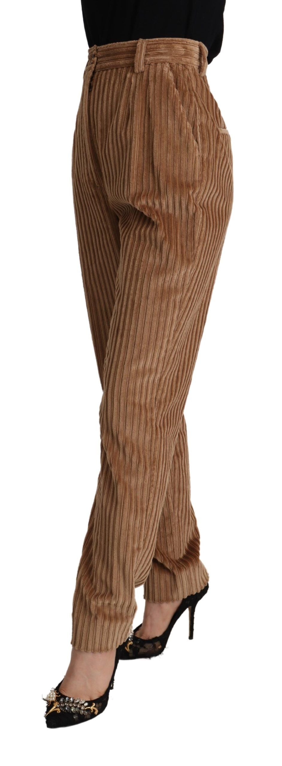 Pair of brown patterned trousers