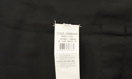 A brown cotton blend dress vest gilet from Dolce & Gabbana