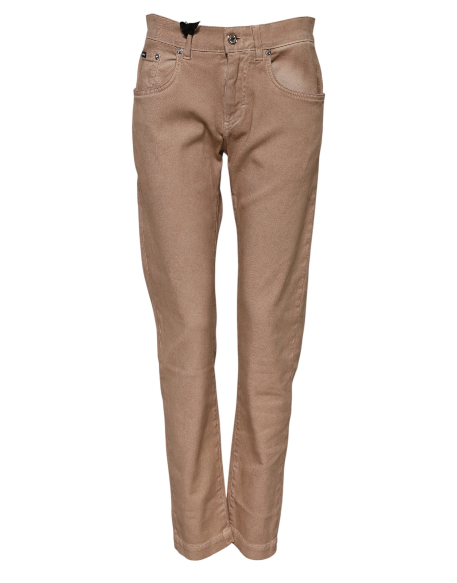 Pair of light brown women's jeans