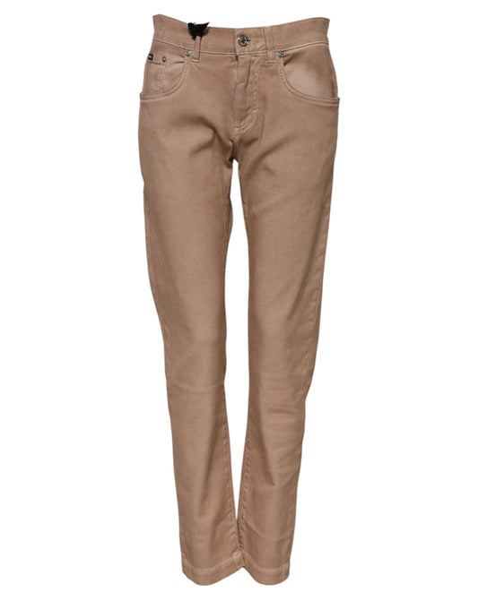 Pair of light brown women's jeans
