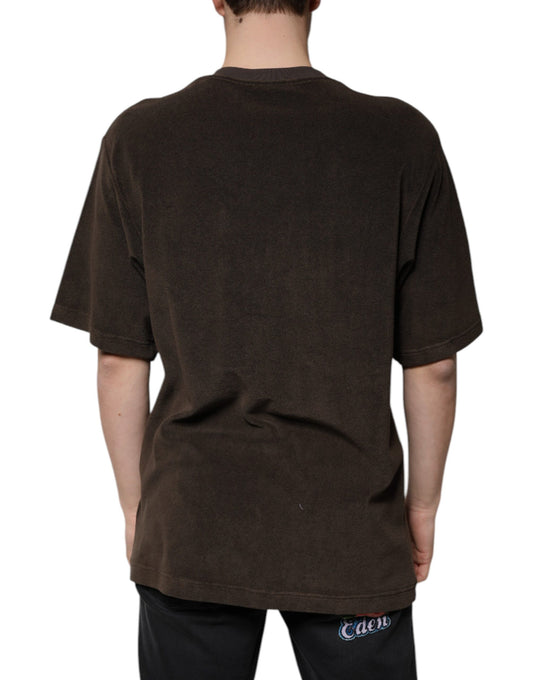 Brown short sleeve shirt on a mannequin