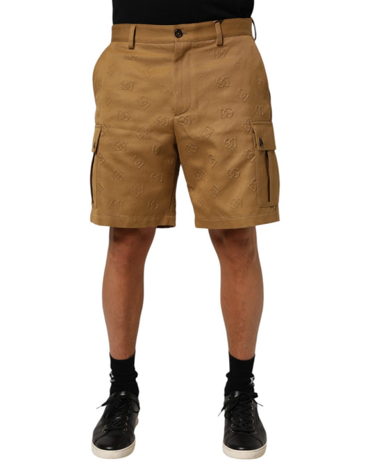 Men's shorts in brown color