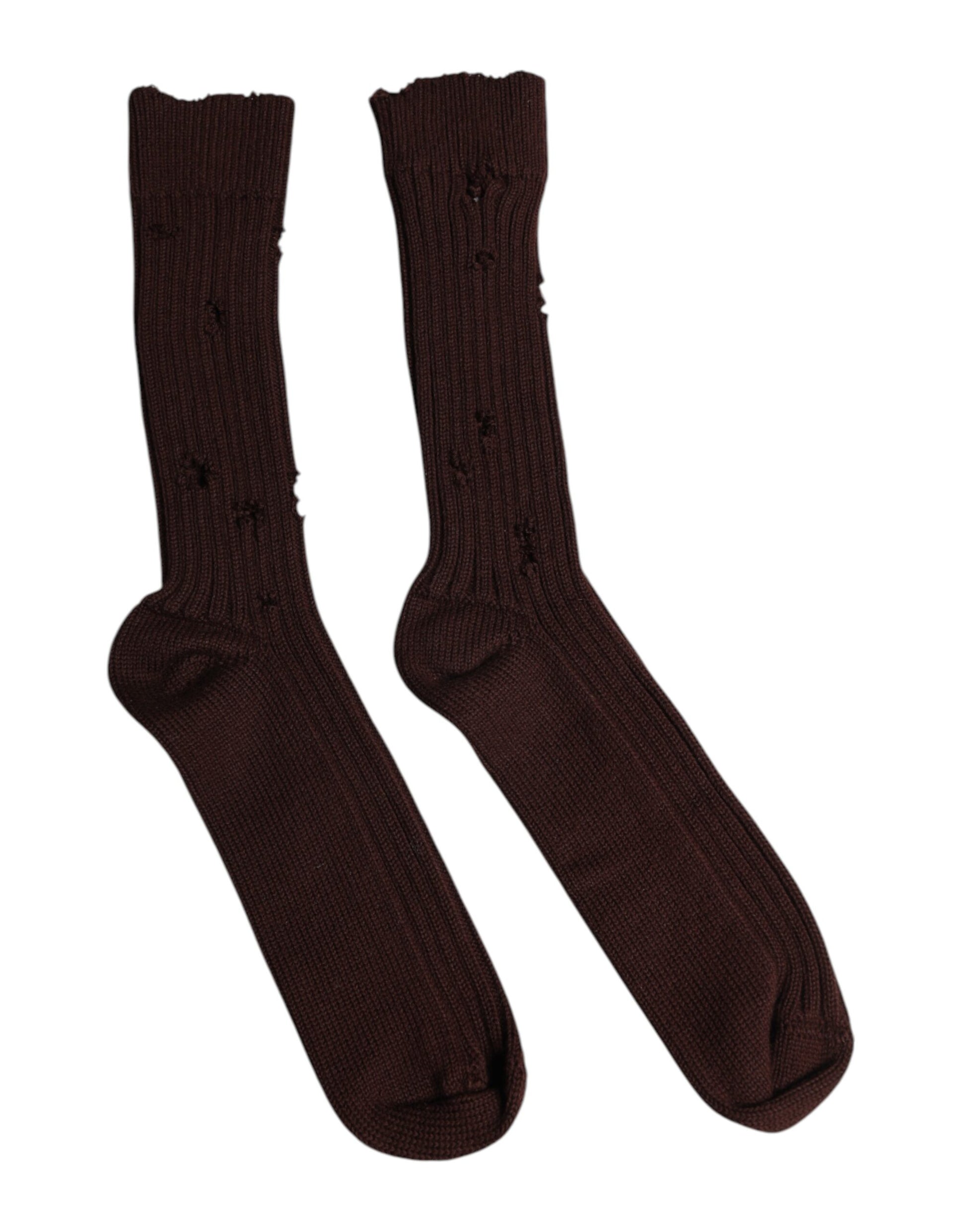 Pair of dark brown socks