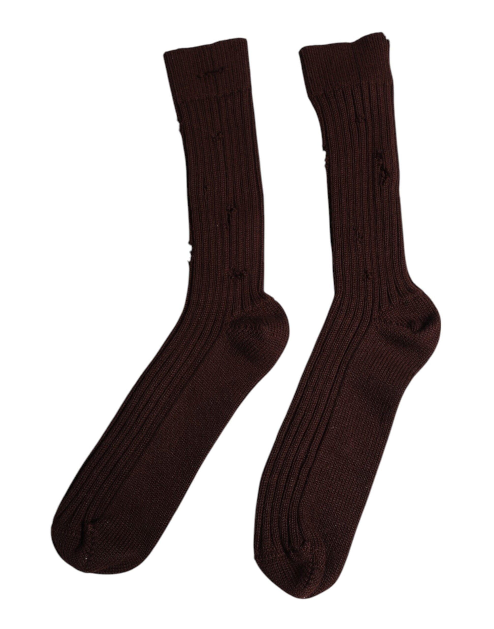 Pair of dark brown socks