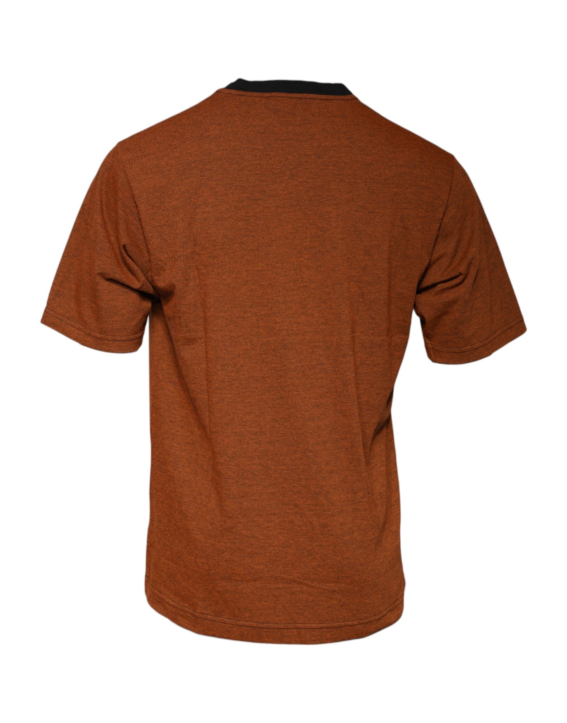 Brown short sleeve shirt on hanger