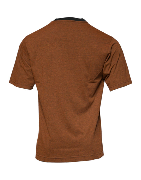 Brown short sleeve shirt on display
