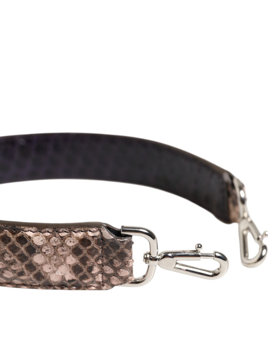 Black leather belt with silver buckle
