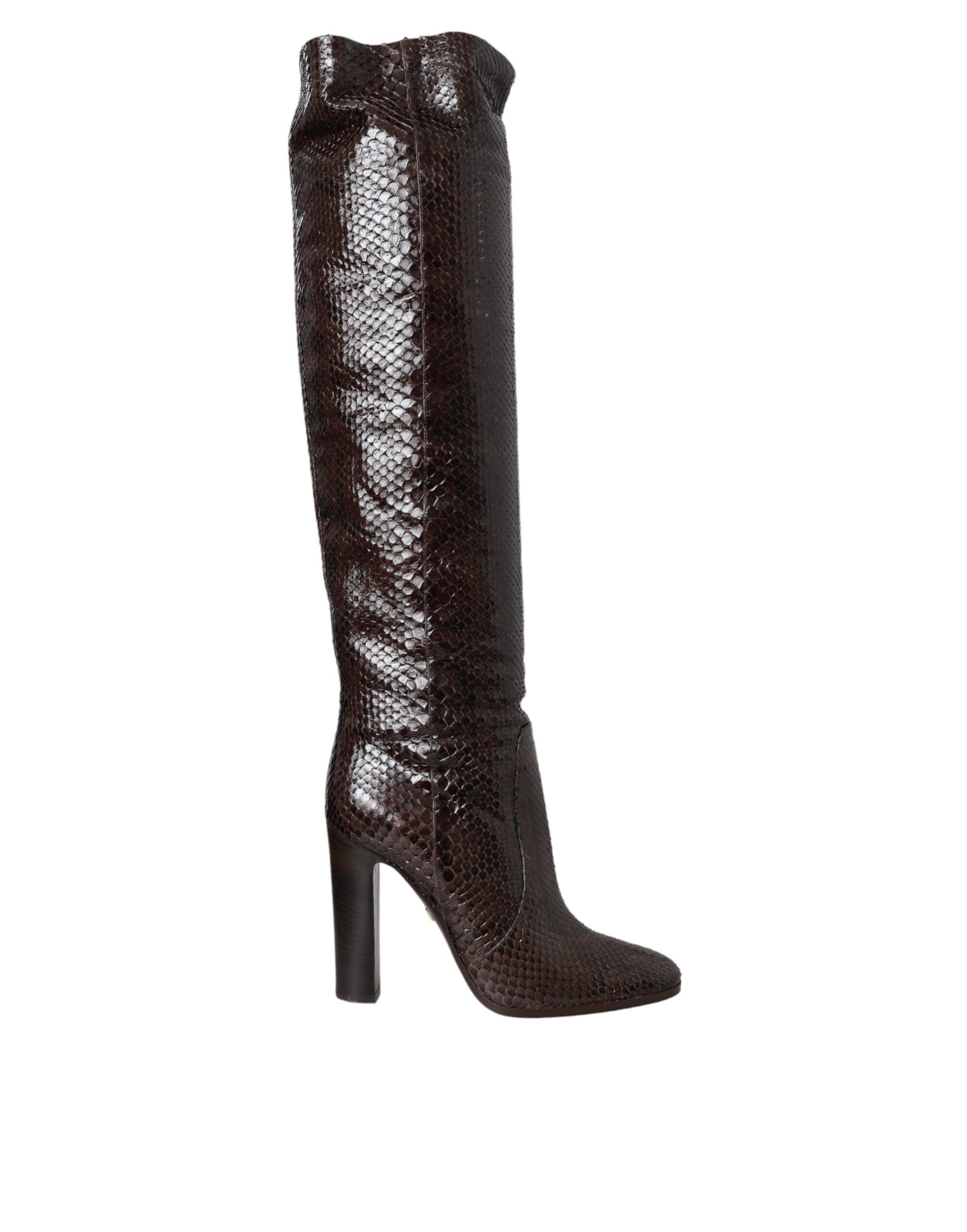 Tall black glittery boots