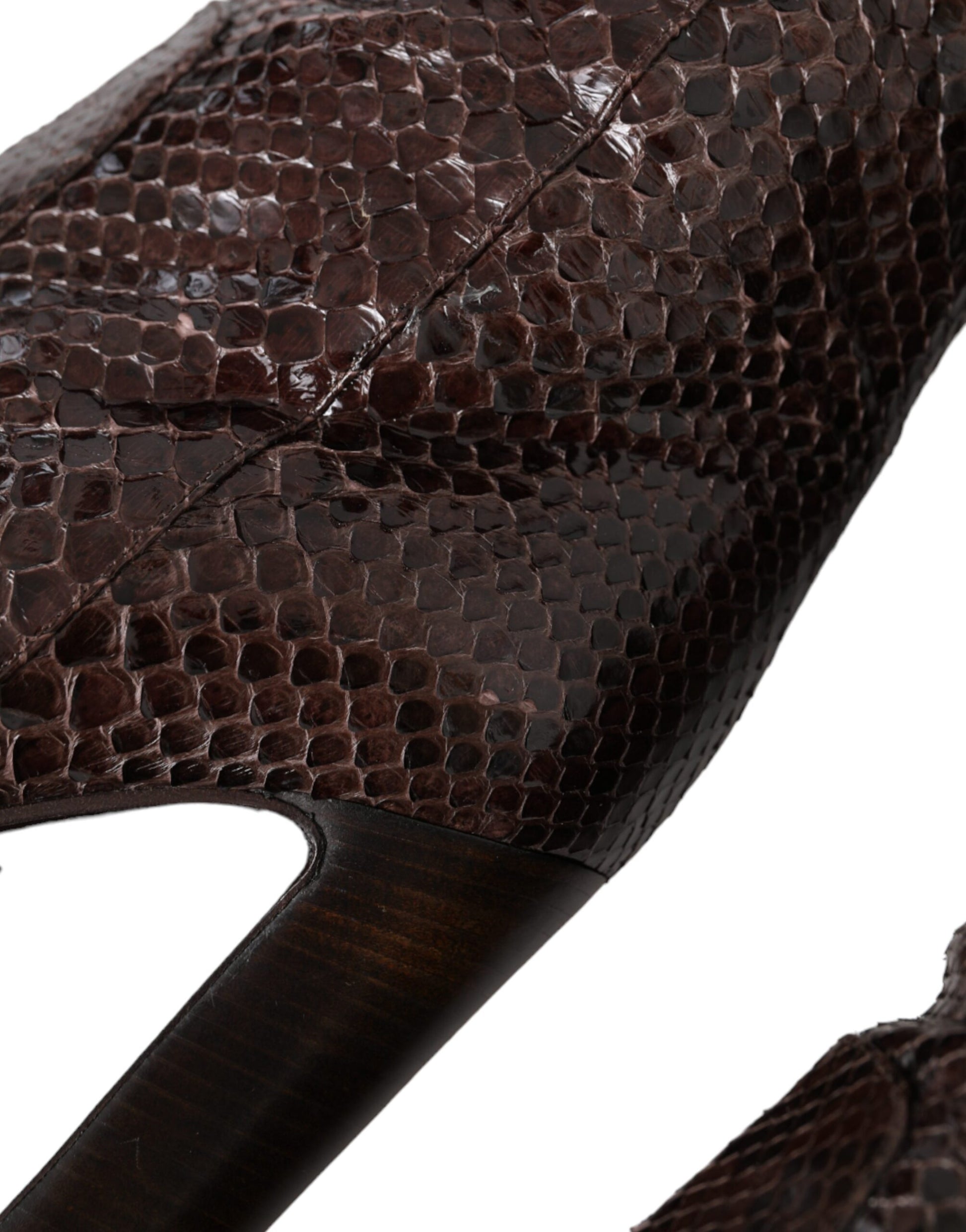 Snake skin patterned leather gun holster