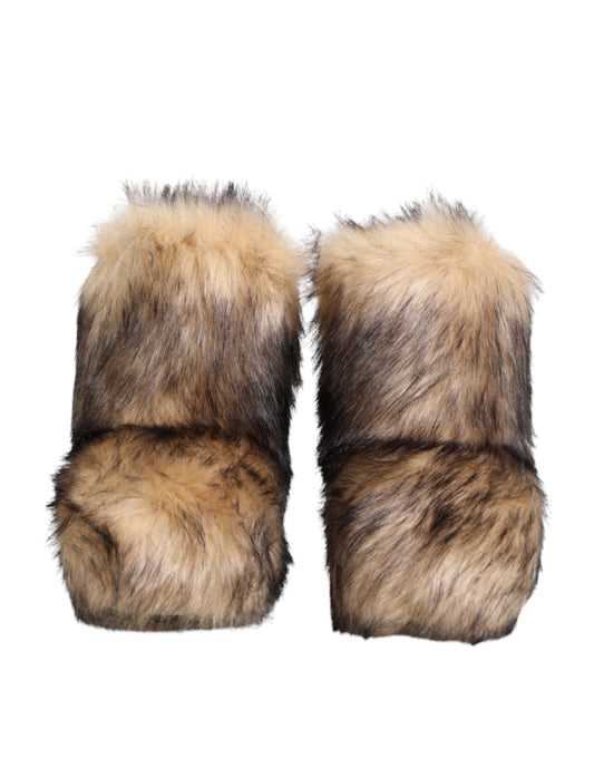 Pair of furry boots