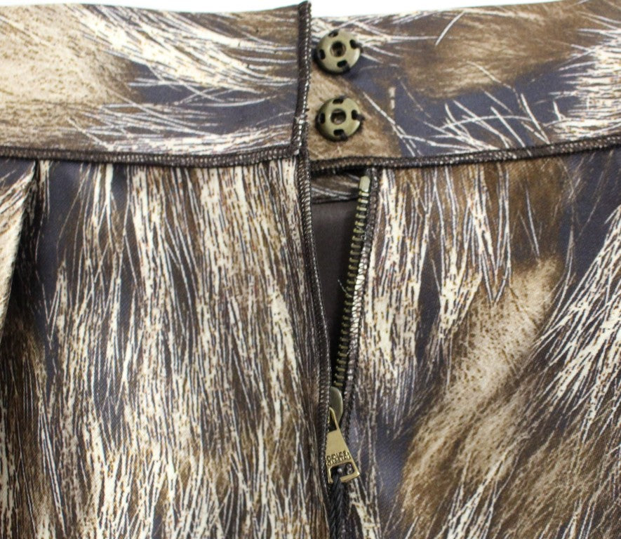 Fur lined jacket with zipper closure