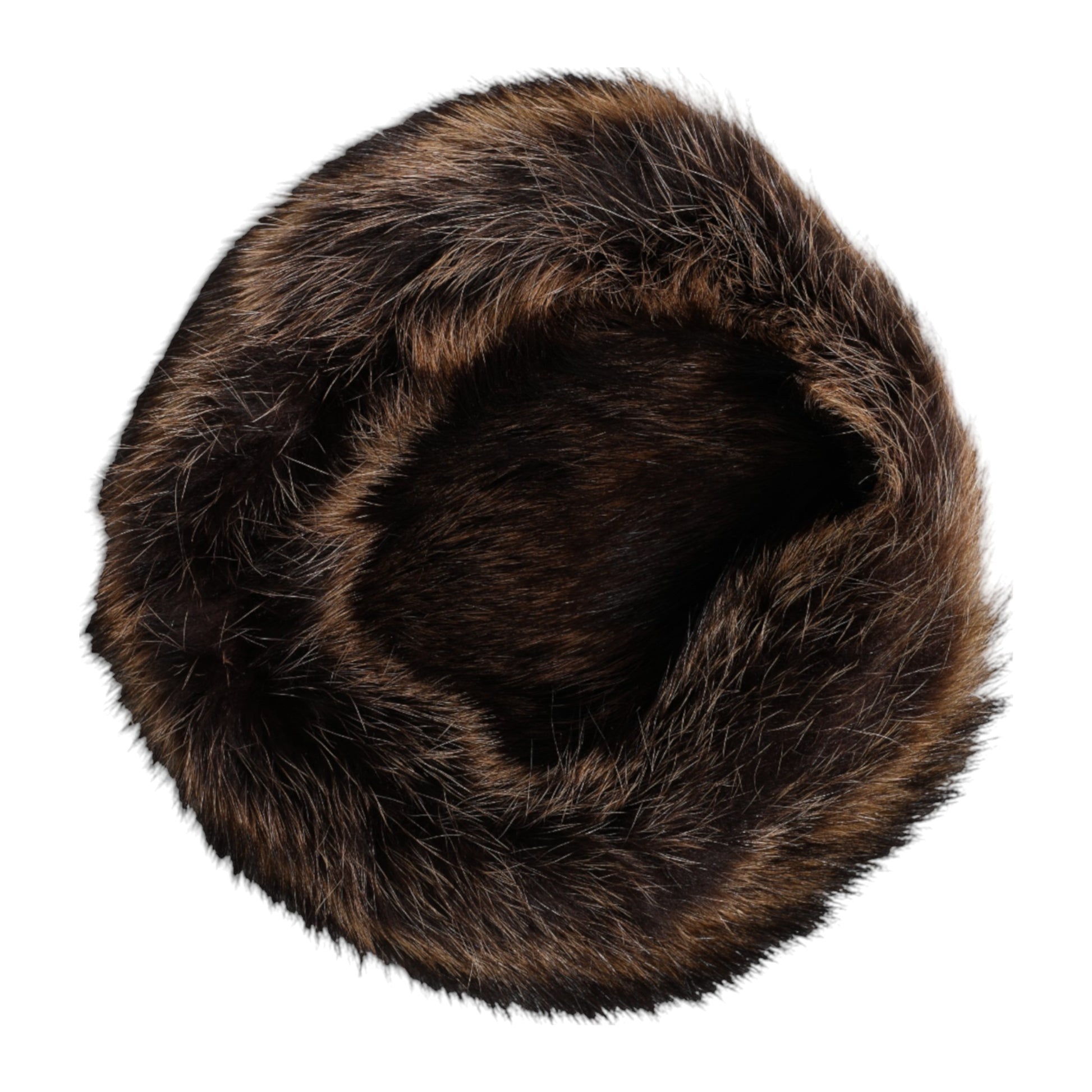 Furry brown hat