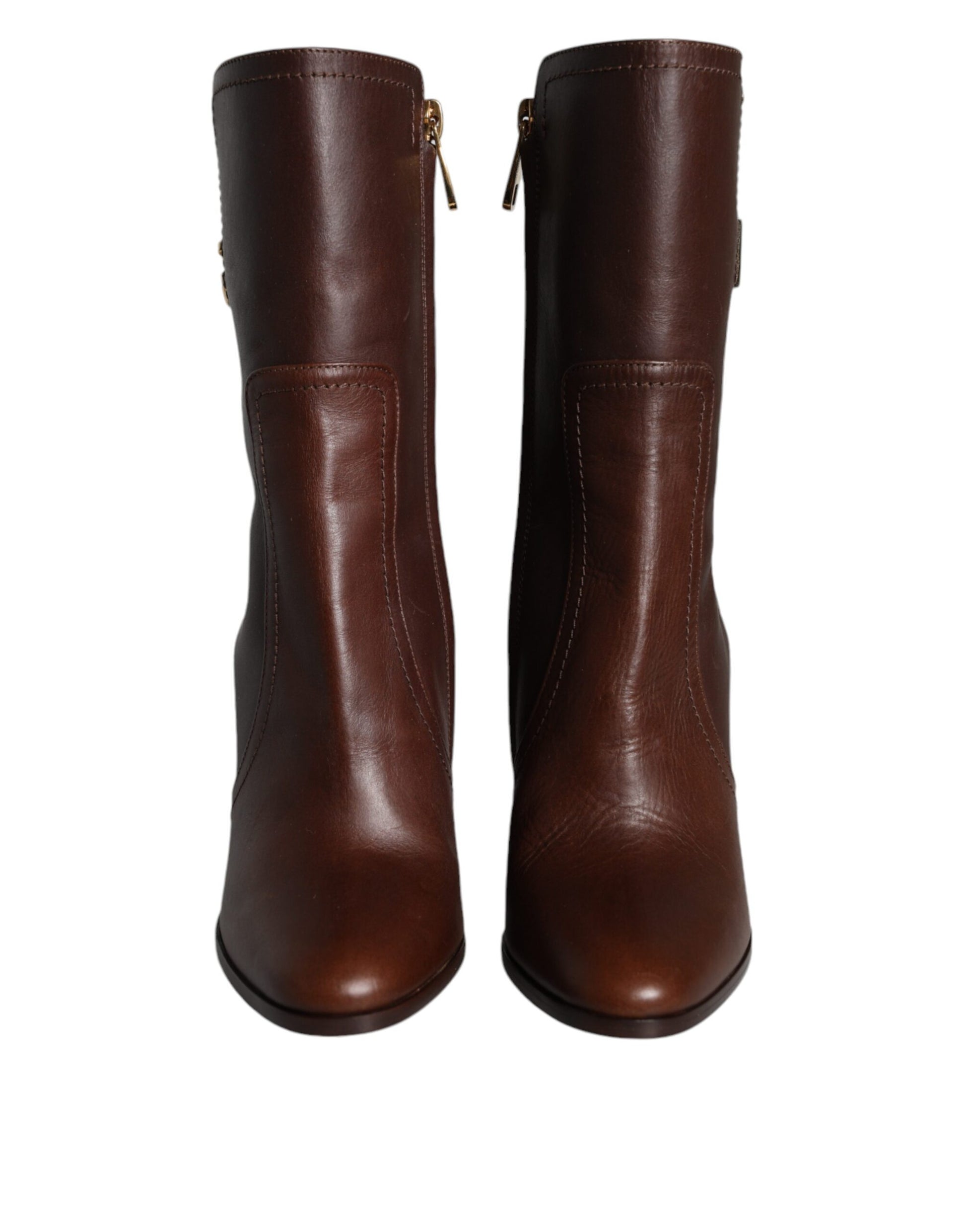Pair of brown leather boots