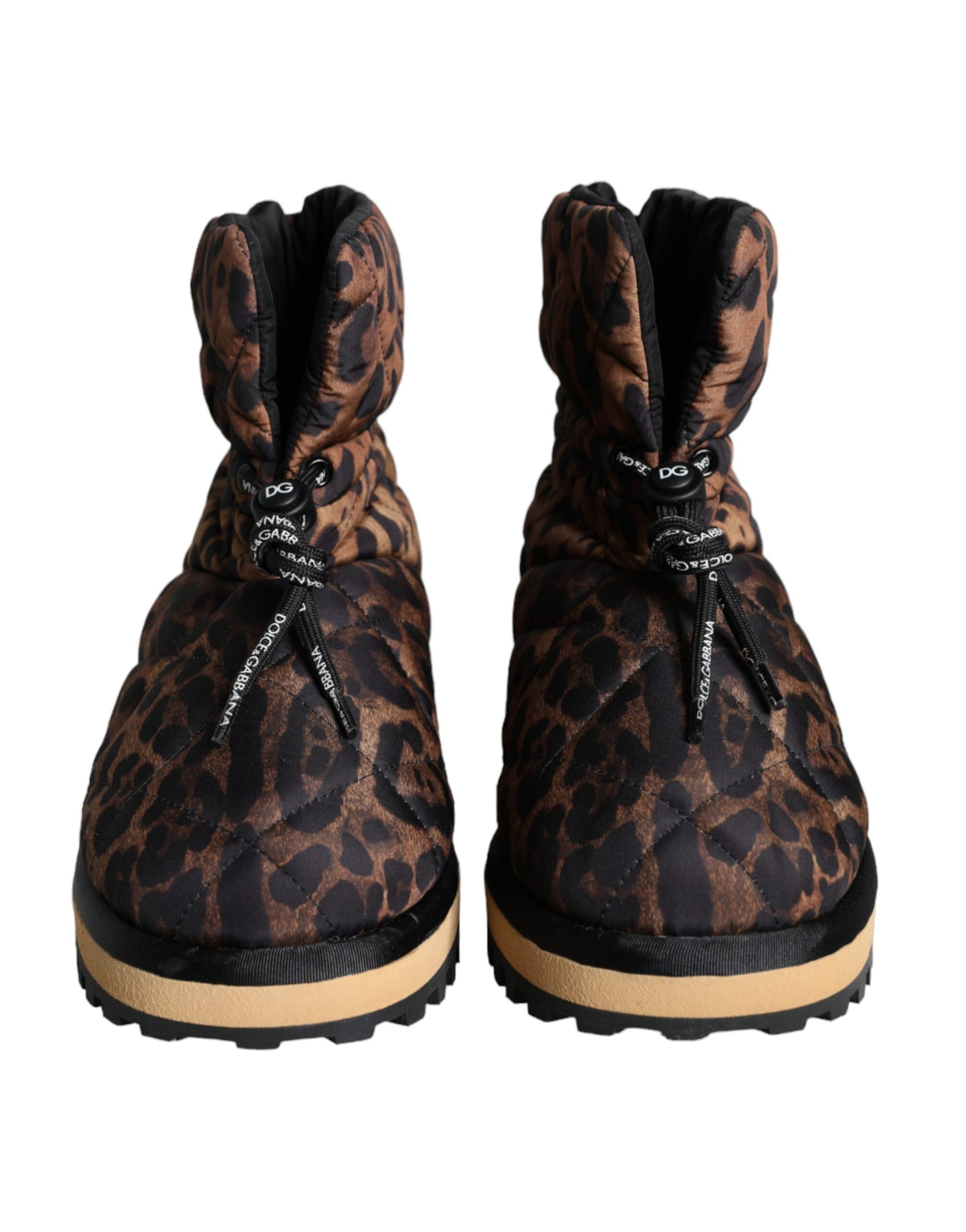 Pair of women's boots with lace-up front and high heels