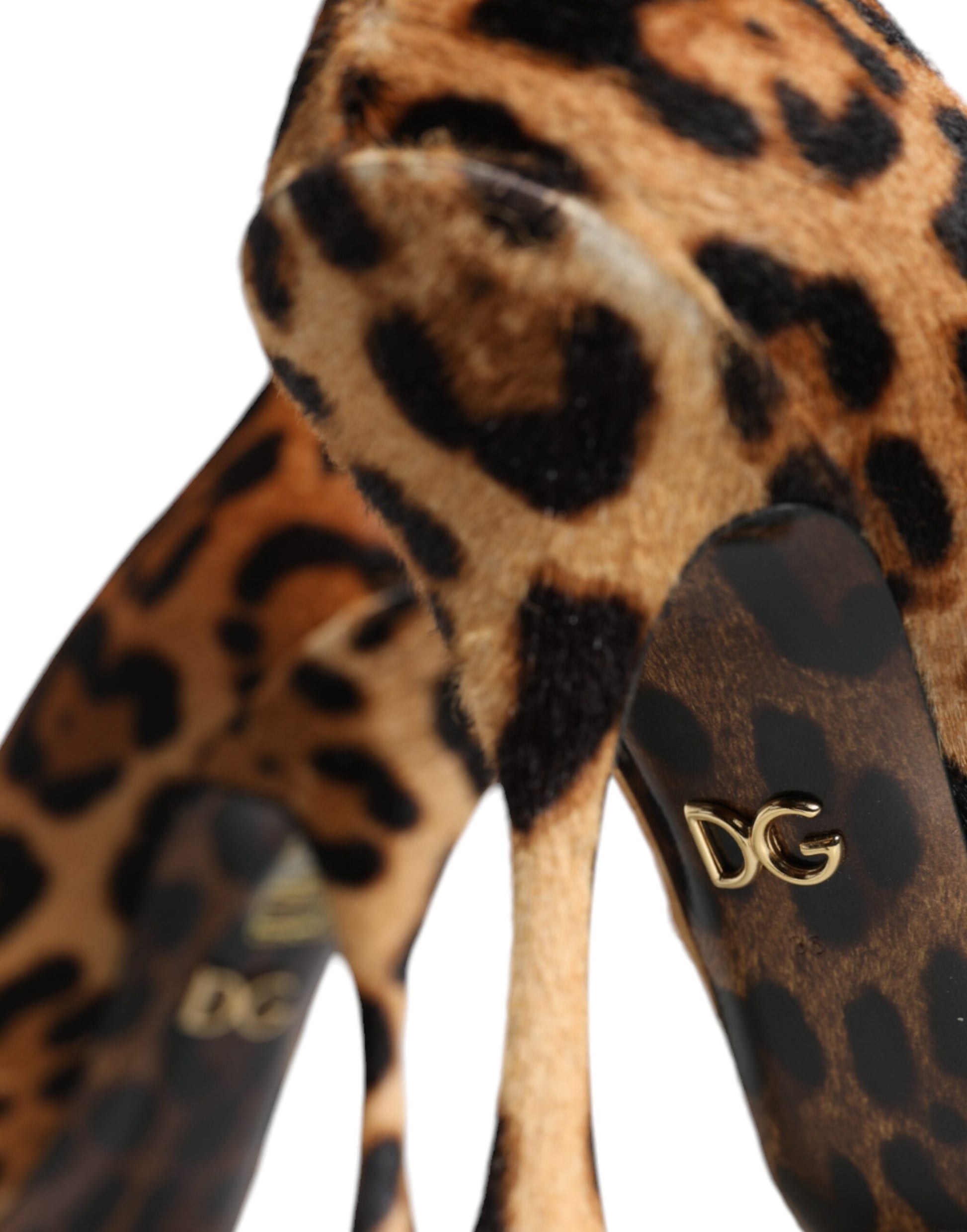 High heel shoes with gold lettering on side