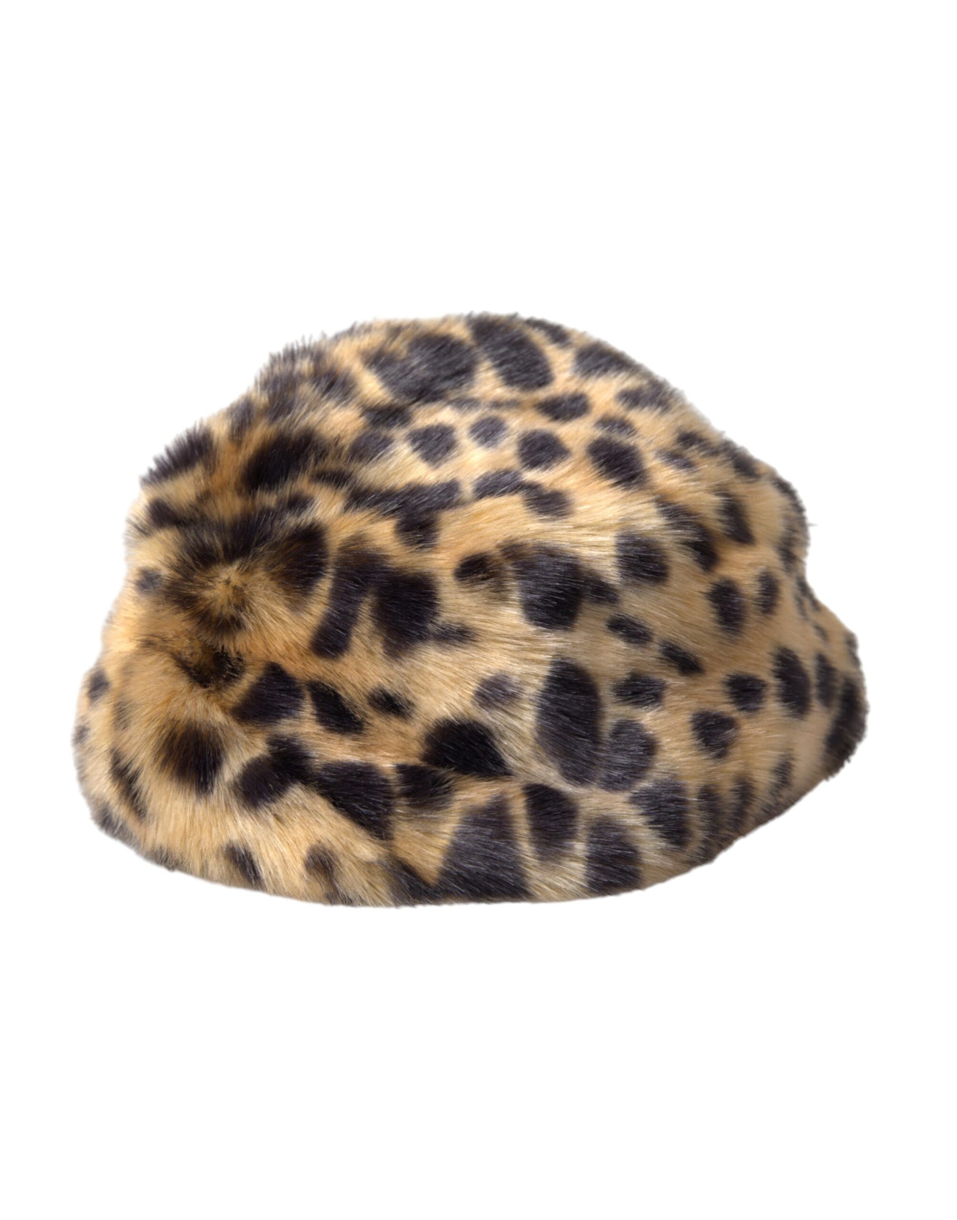 Leopard fur hat
