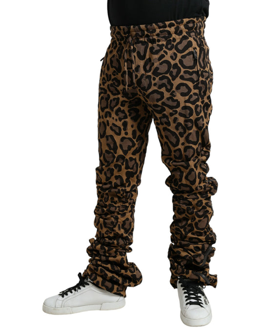 Leopard print pants on a person