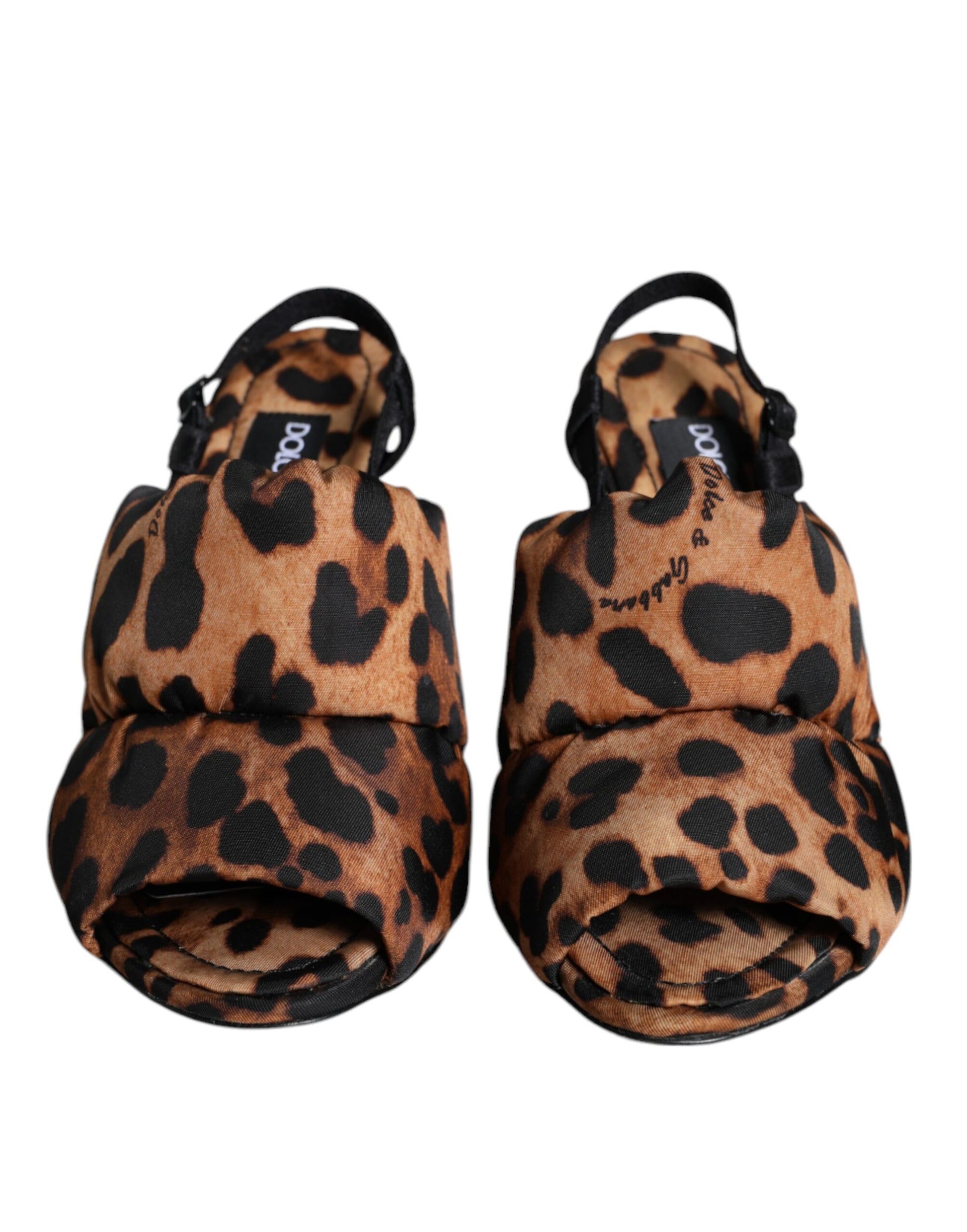Pair of baby shoes in a cheetah print pattern
