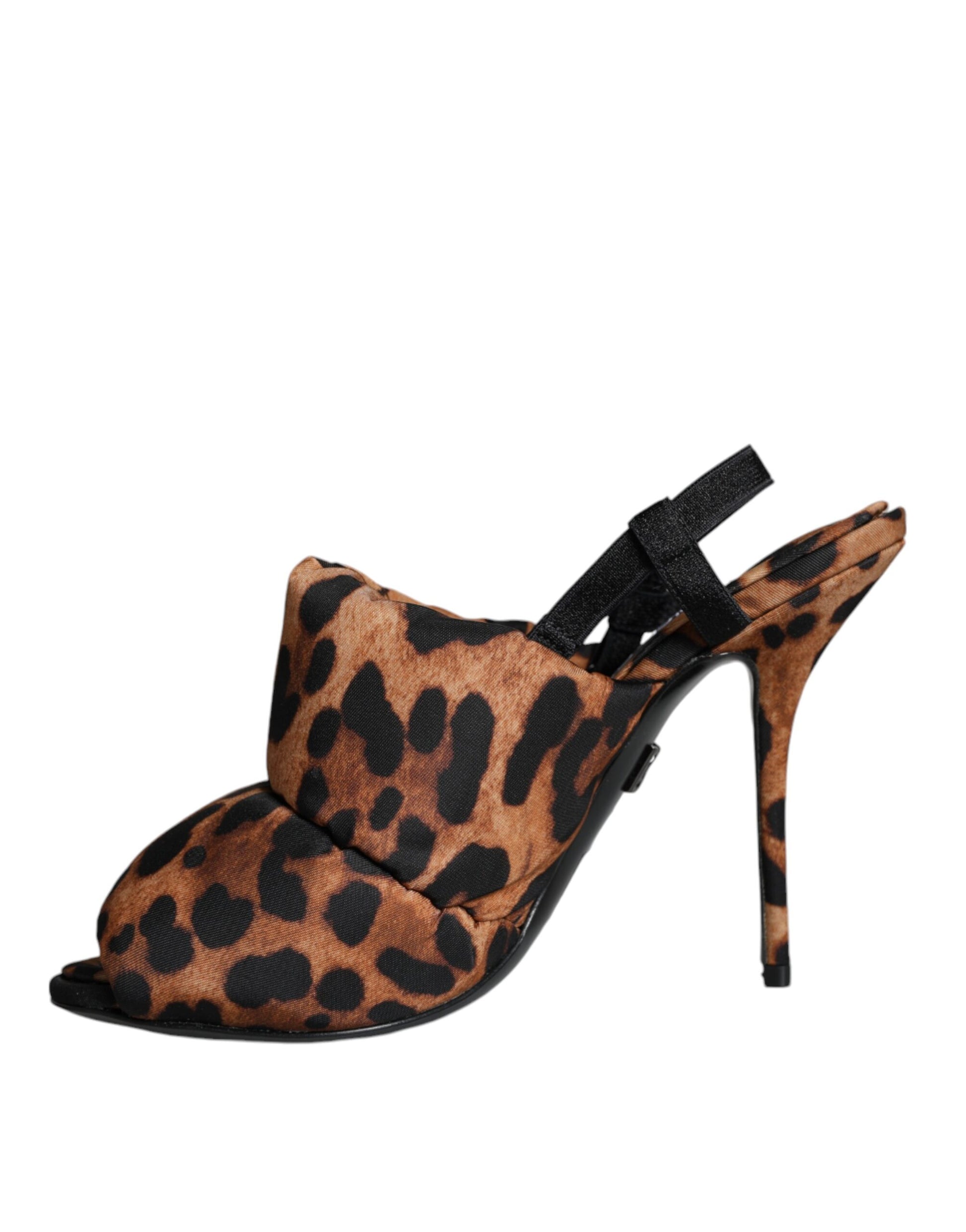 Leopard print high heel shoe