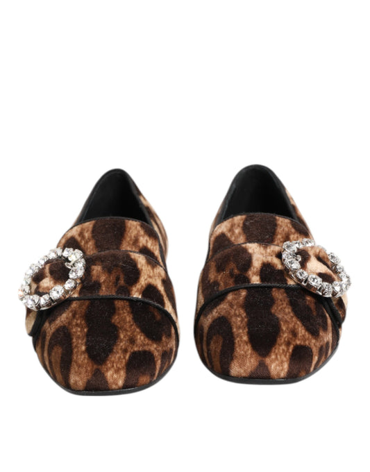 Pair of brown and white women's shoes with embellishments