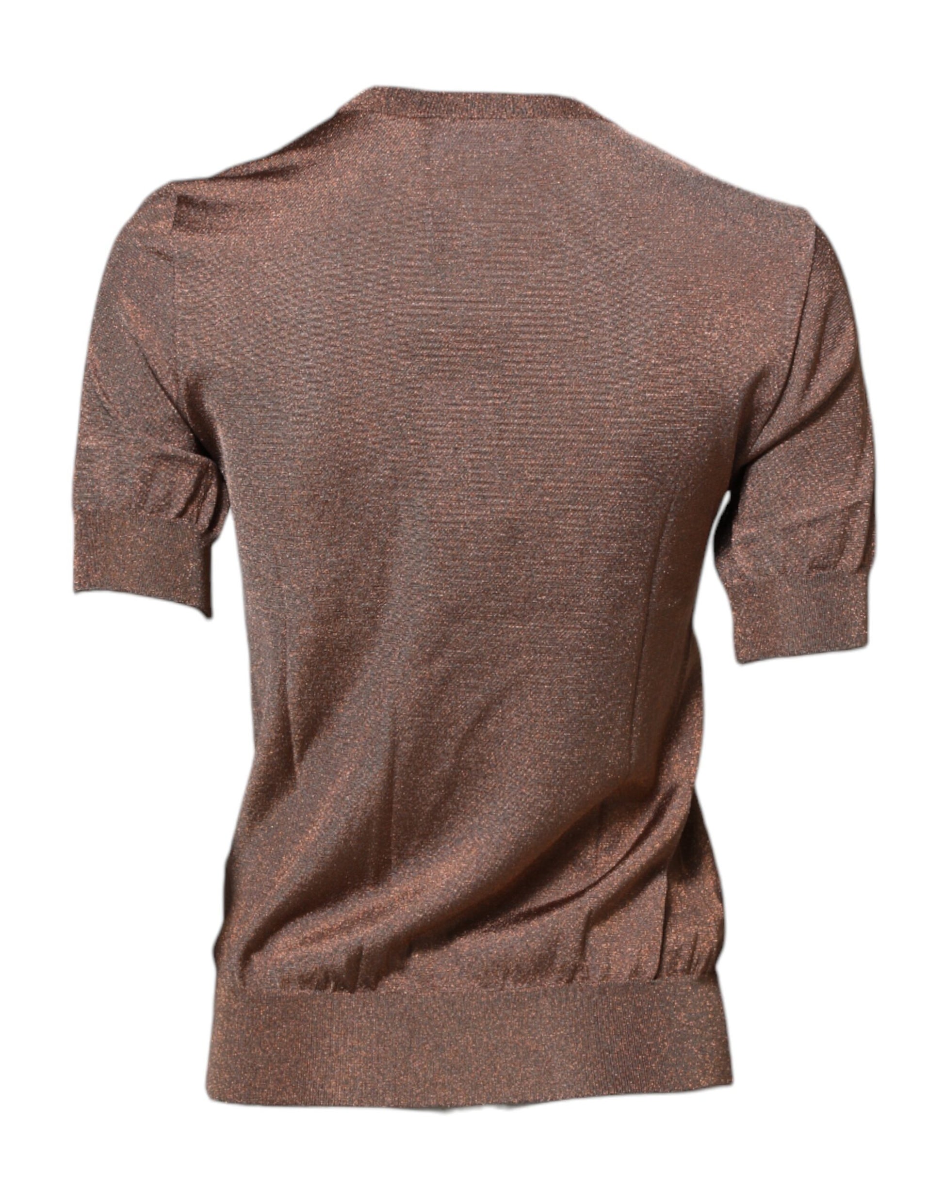 Brown sequined sleeveless top
