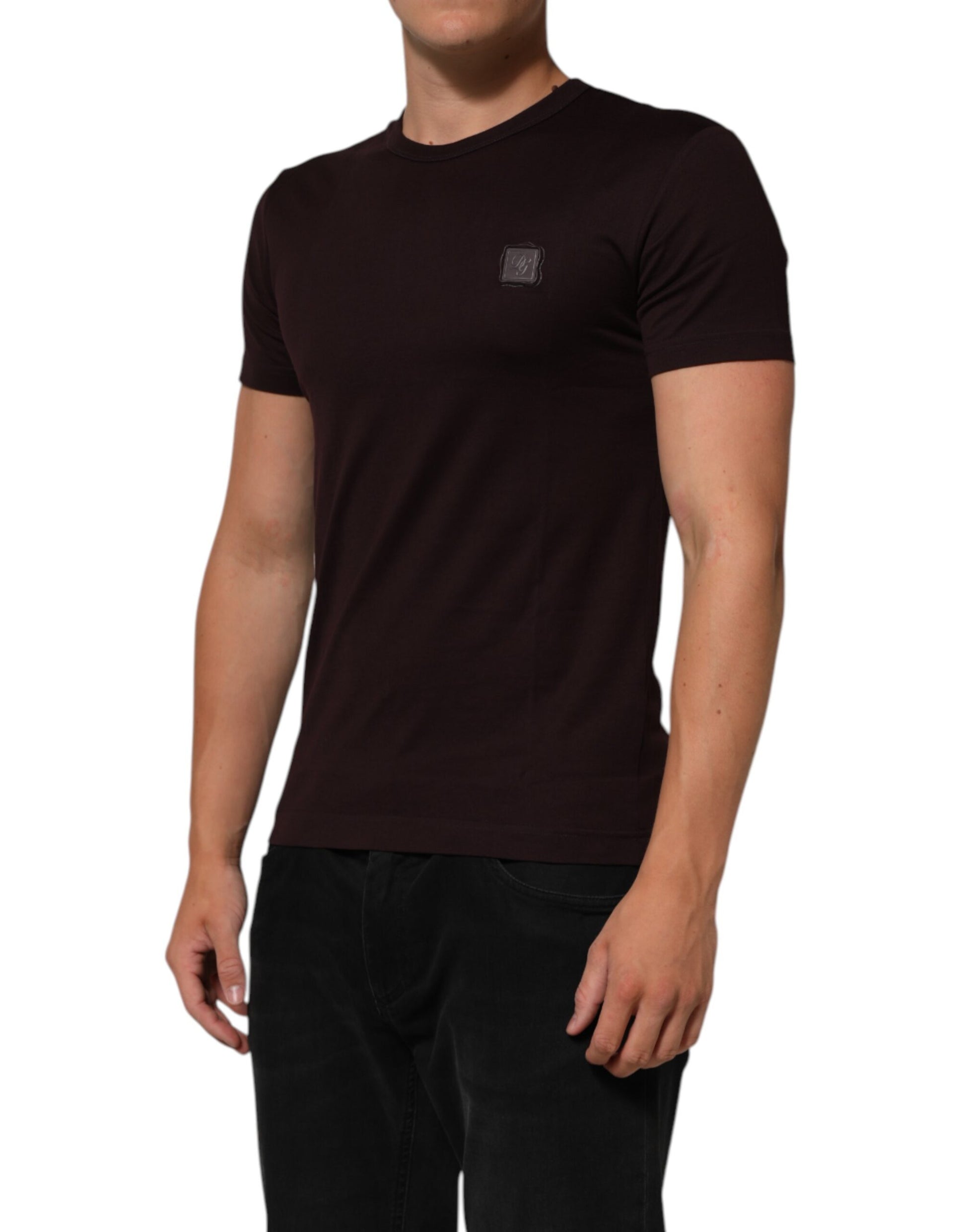 Man wearing black t-shirt