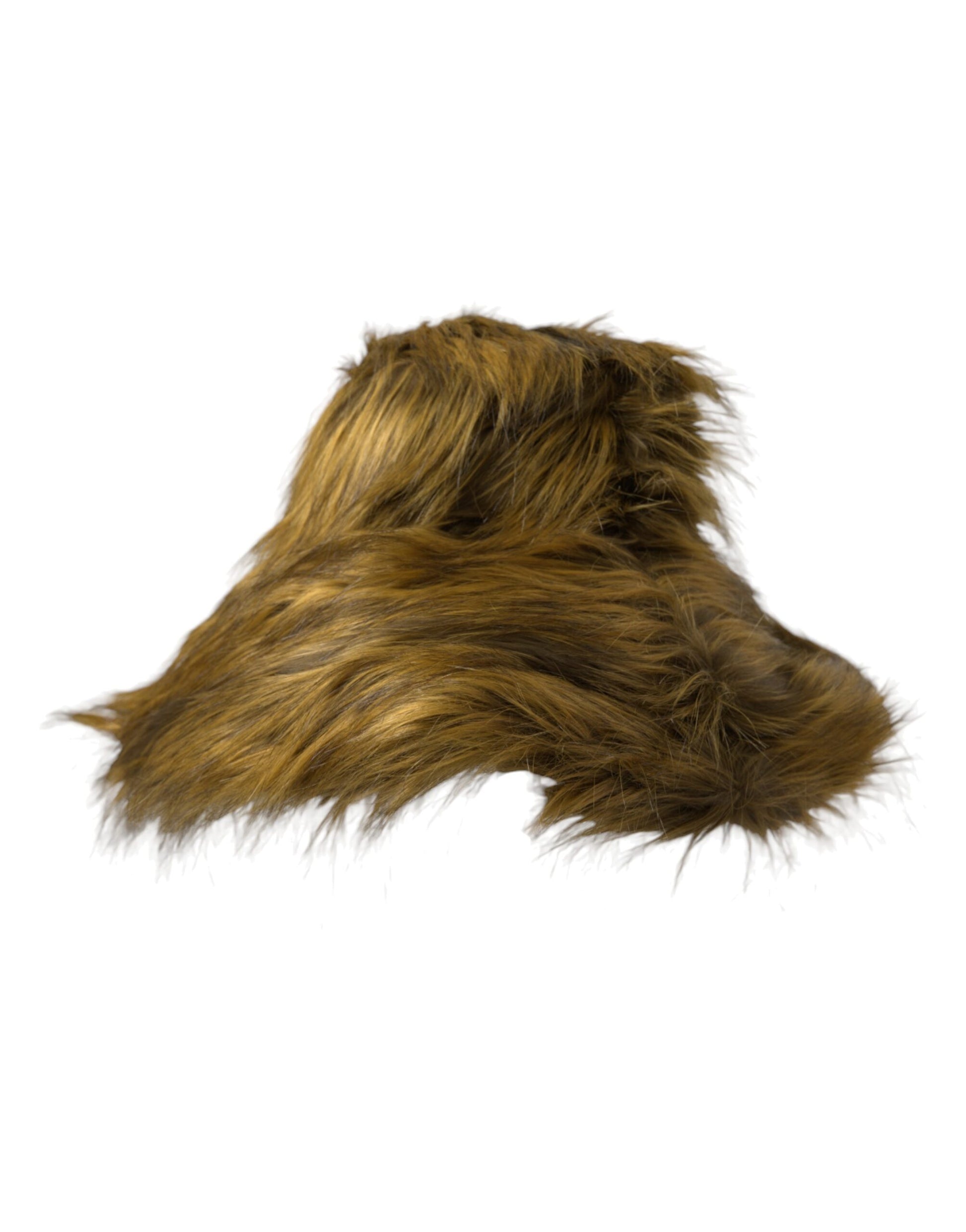 Furry brown hairy material