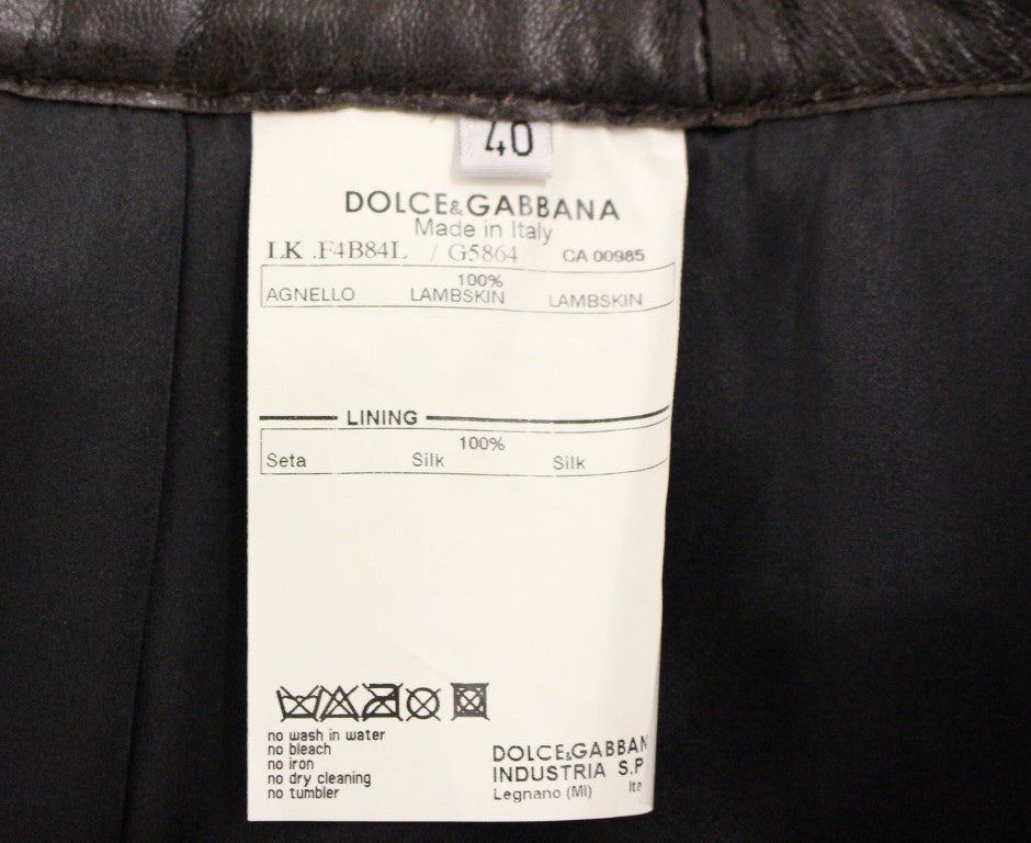 Tag on garment indicating brand and size