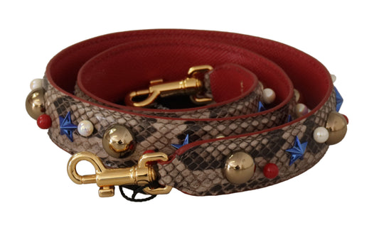 Red and gold bracelet with charms